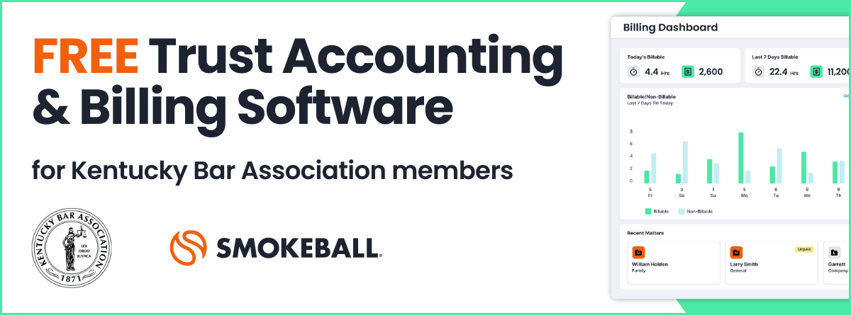 Smokeball Bill now free to KBA members