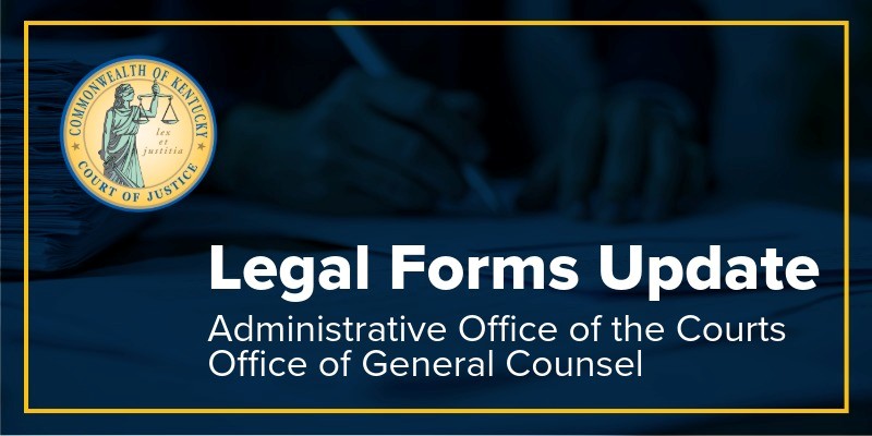Legal Forms Update AOC