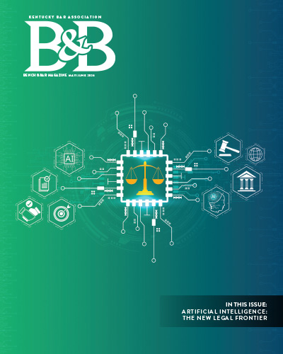 B&B May/June 2026 Cover - Artificial Intelligence: The New Legal Frontier